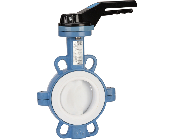 Ductile iron butterfly valve 1155 wafer CF8M+Teflon DN32-40